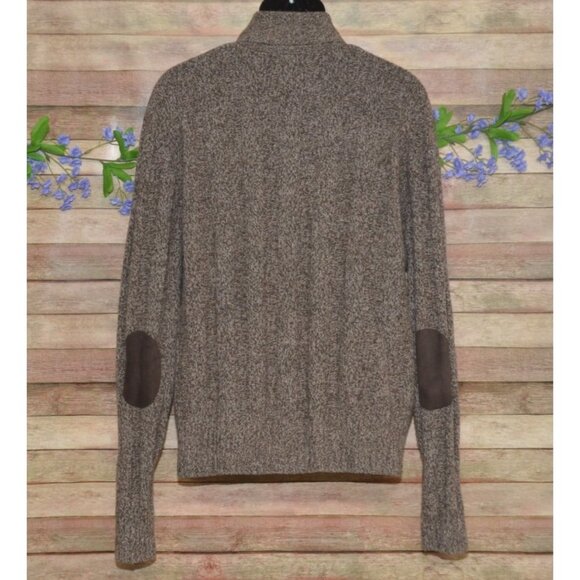 Jos. A. Bank Mens Brown Shawl Collar Cardigan Sweater XL Lambs Wool Grandpa - Picture 4 of 7